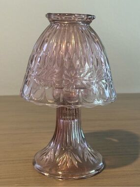 Vintage princess house 3 pc fairy lamp iridescent amethyst